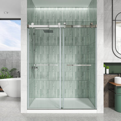 LXD01 Chrome Frameless Shower Door